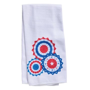 Destination Holiday Patriotic Circle Flags, 16'' x 26''