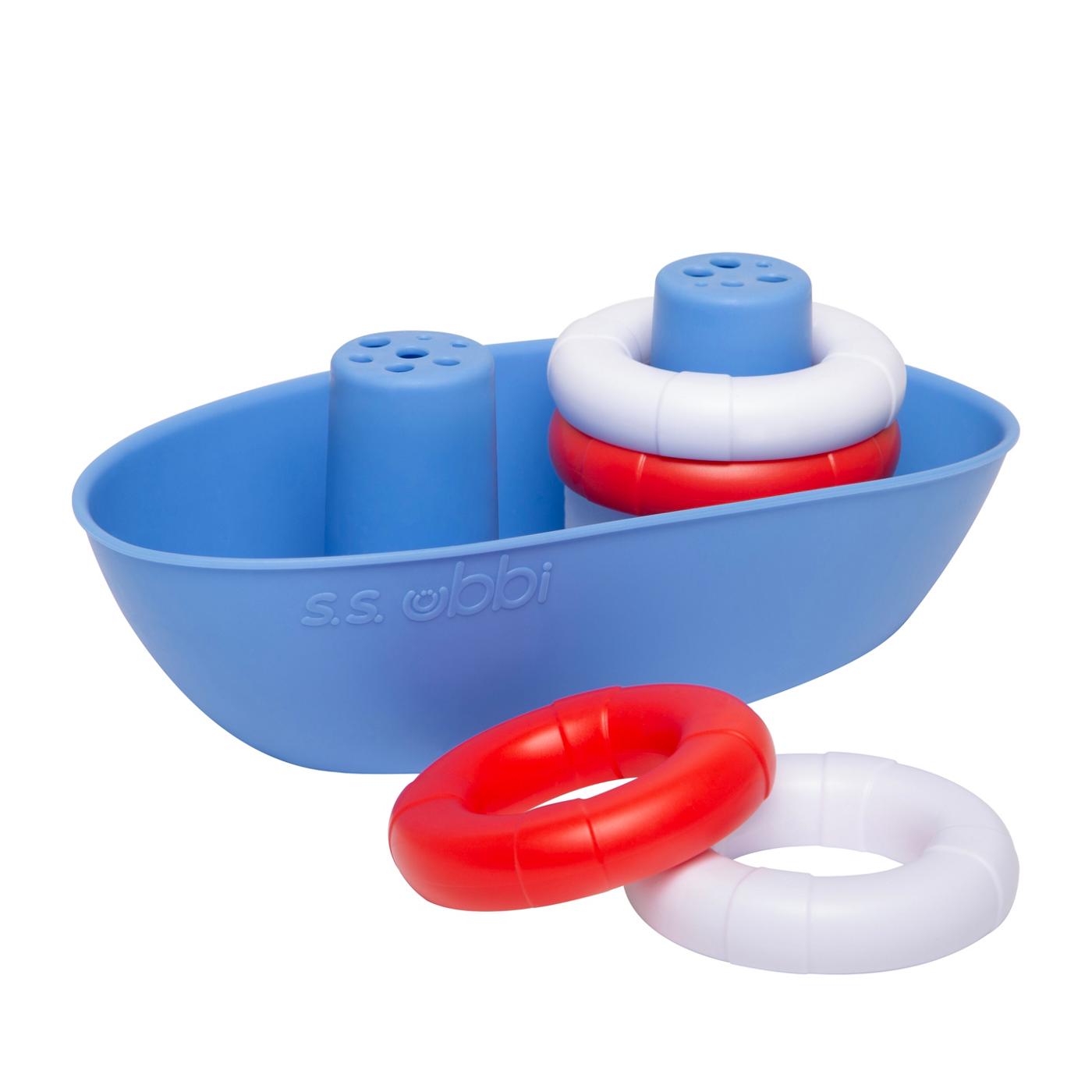 Ubbi Boat & Buoys Bath Toy; image 2 of 5