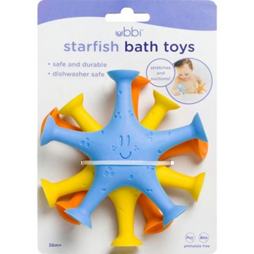 Ubbi Starfish Bath Toys, 3 ct