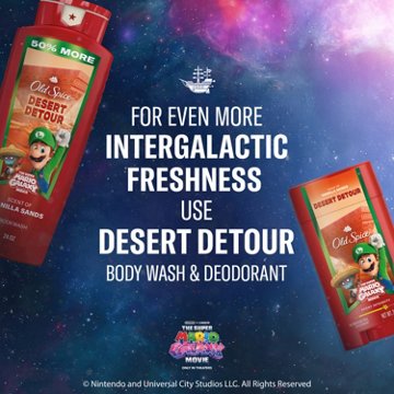 Old Spice Limited Edition Super Mario Galaxy Face & Body Wash - Desert Detour