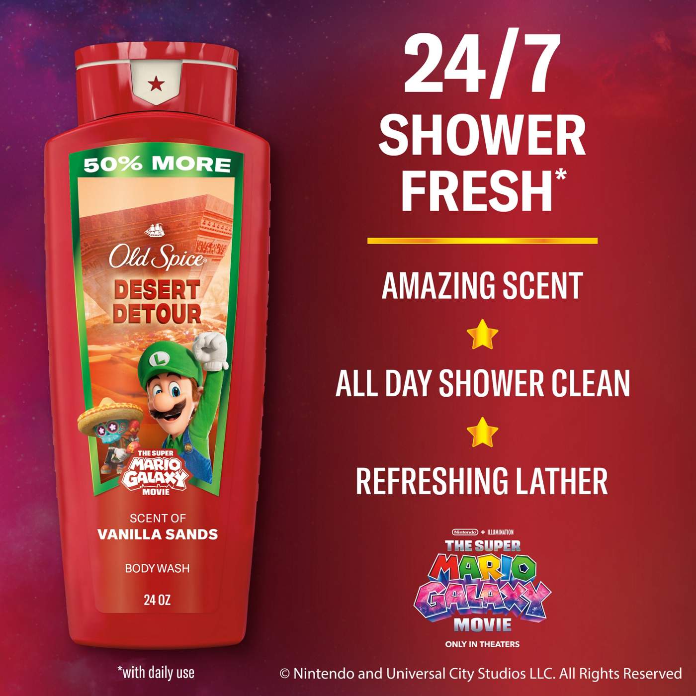 Old Spice Limited Edition Super Mario Galaxy Face & Body Wash - Desert Detour; image 9 of 9