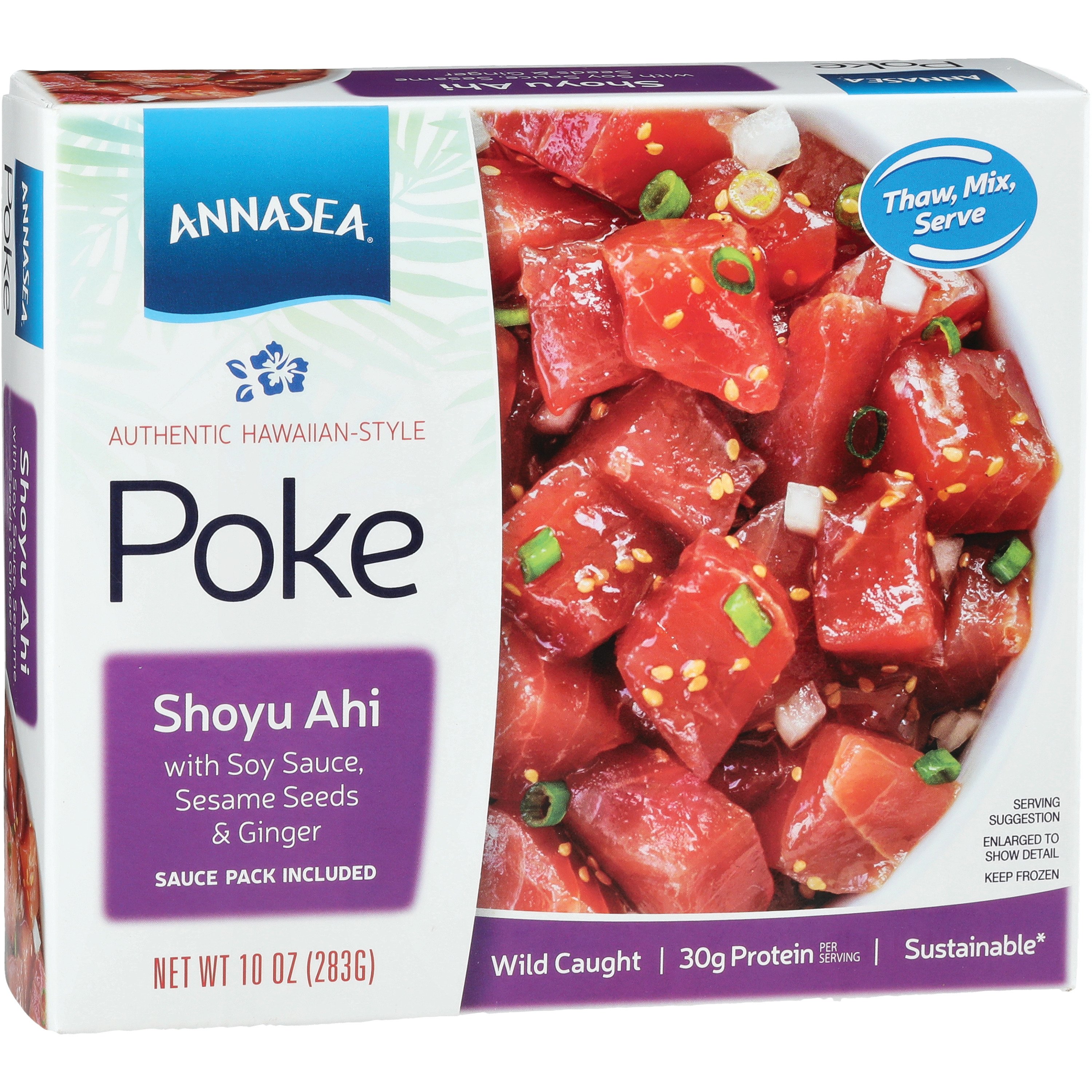 Annasea Hawaiian-Style Shoyu Ahi Poke Kit - Shop Entrees & sides 