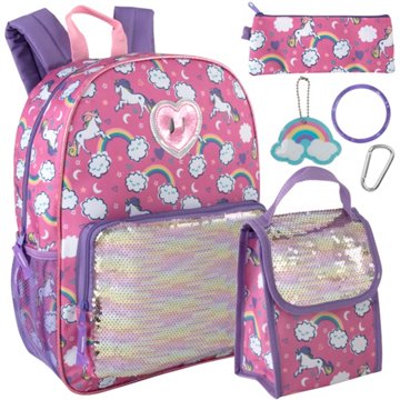 Ad Sutton & Sons Unicorn Backpack Set, 6 pc