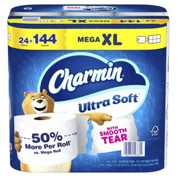 Charmin Toilet Paper Ultra Soft, 2-ply Bath Tissue