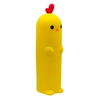 Momenta Little Yellow Bicycle Silicone Pencil Case - Chicken