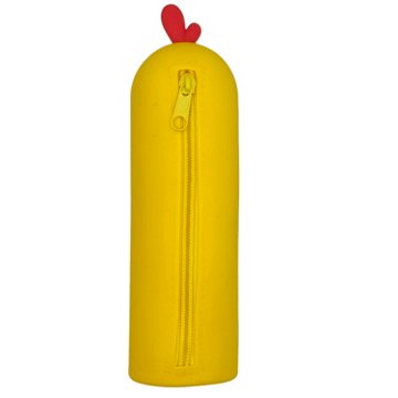 Momenta Little Yellow Bicycle Silicone Pencil Case - Chicken