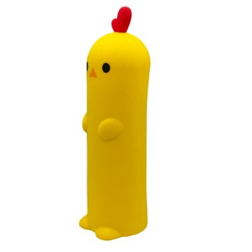 Momenta Little Yellow Bicycle Silicone Pencil Case - Chicken