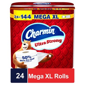Charmin Ultra Strong Toilet Paper, 330 Sheets Per Roll