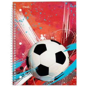 Mead 1 Subject Notebook Wide Ruled - Sports