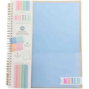 Carolina Pad  Noted 10 Pocket Poly Organizer