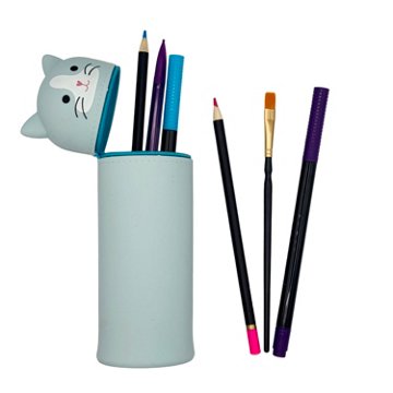 Momenta Little Yellow Bicycle Silicon Pencil Case - Cat