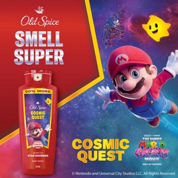 Old Spice Limited Edition Super Mario Galaxy  Face & Body Wash - Cosmic Quest