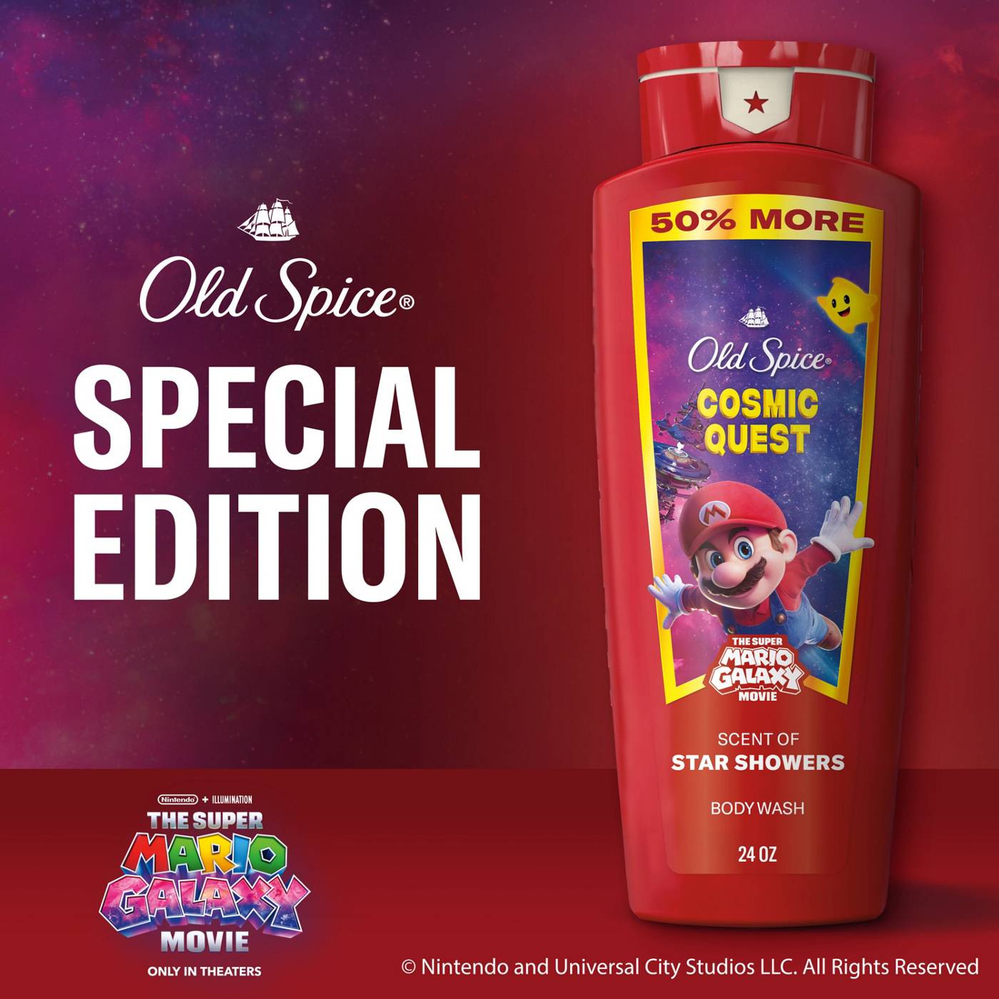 Old Spice Limited Edition Super Mario Galaxy  Face & Body Wash - Cosmic Quest; image 4 of 5