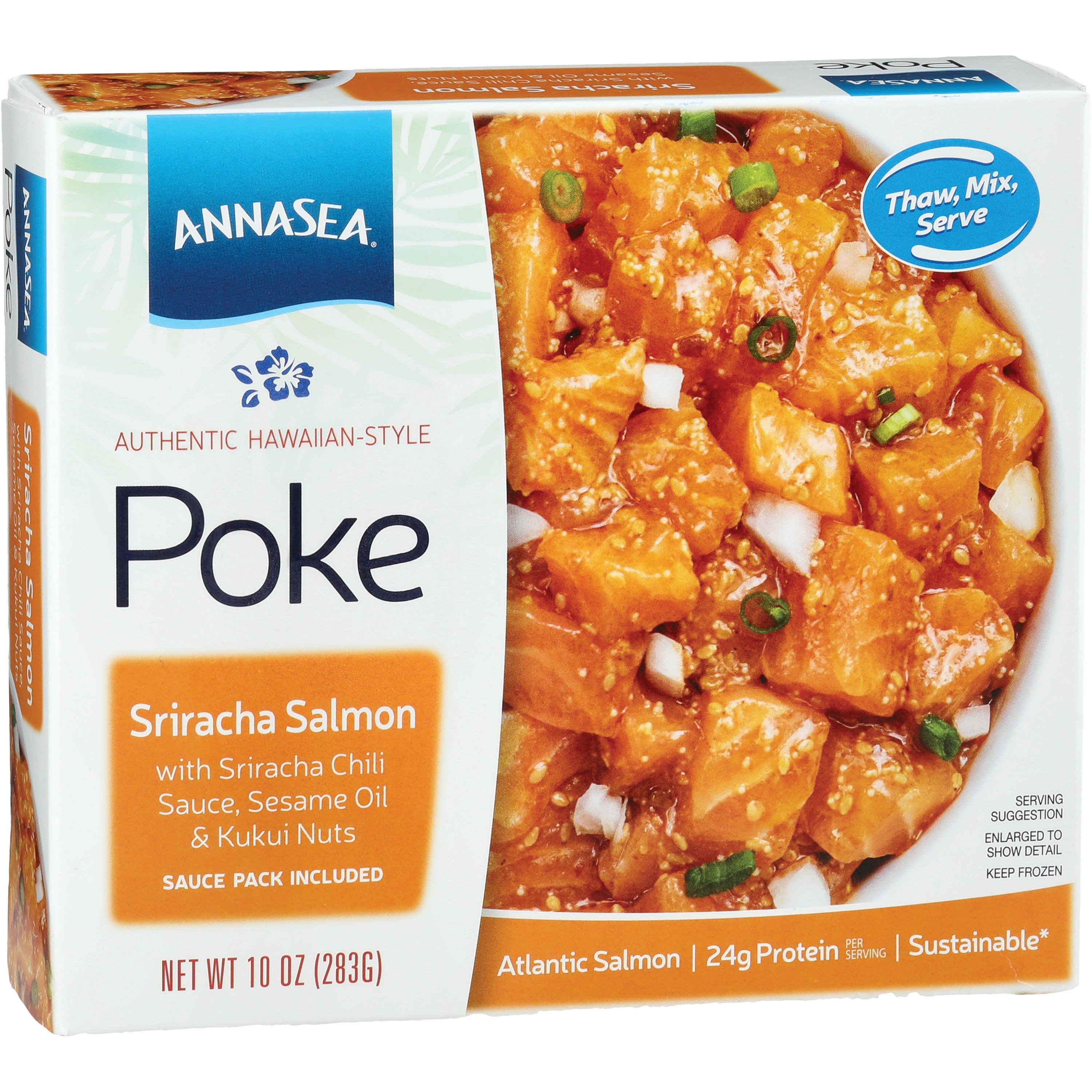 Annasea Hawaiian-Style Sriracha Salmon Poke Kit - Shop Entrees