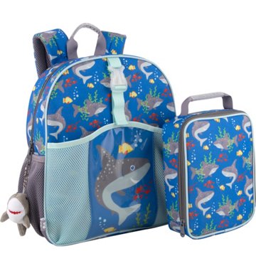 Ad Sutton & Sons Shark Backpack Set, 3 pc