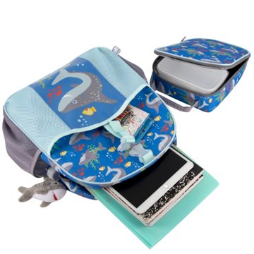 Ad Sutton & Sons Shark Backpack Set, 3 pc