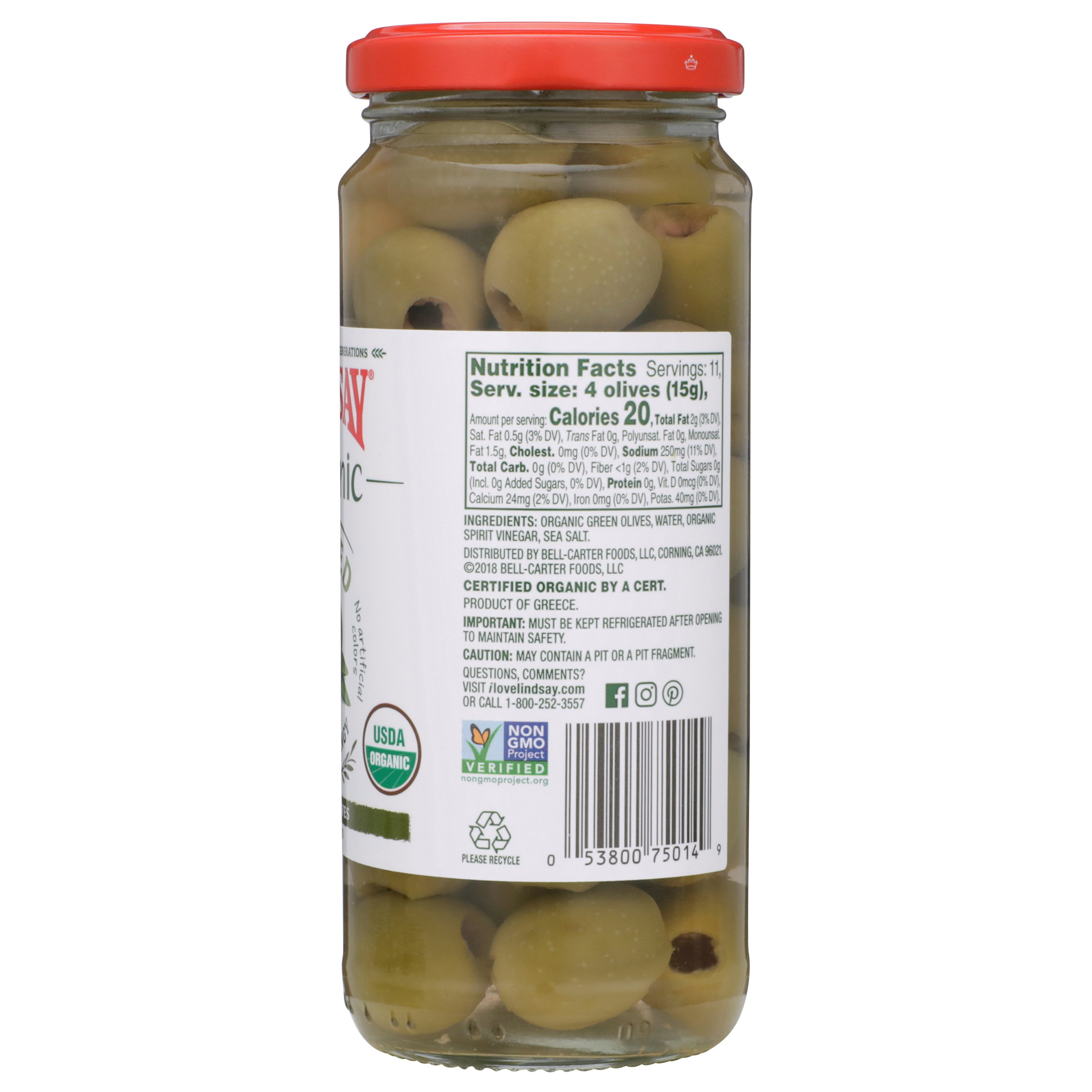 Lindsay Organic Green Olives - Shop Olives at H-E-B