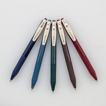 Zebra Sarasa Clip Retractable Pens - Vintage Dark Colors
