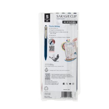 Zebra Sarasa Clip Retractable Pens - Vintage Dark Colors
