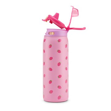 Ello Pop & Fill Kids Water Bottle - Strawberries