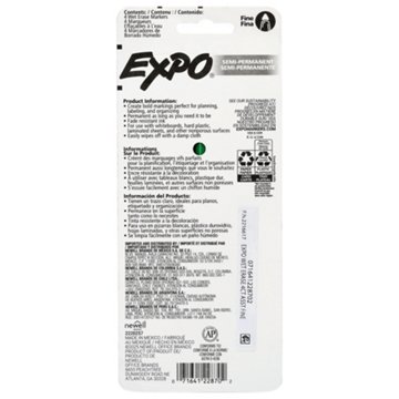 EXPO Wet Erase Markers Fine Tip - Assorted Colors, 4 ct