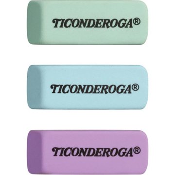 Ticonderoga Pastel Erasers, 3 ct
