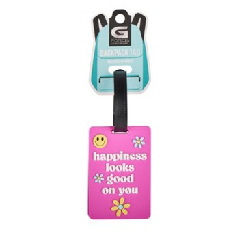 G-FORCE Happiness Backpack Tag, 2'' x 3''