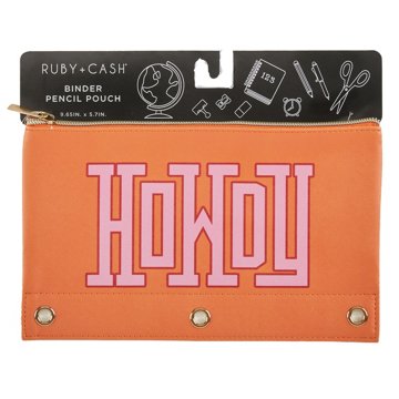 Ruby + Cash Howdy Pencil Pouch