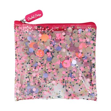 Packed Party Pink Piping Clear Backpack, 3 pc