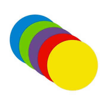 C-Line Dry Erase Dot Decals, 5 pk