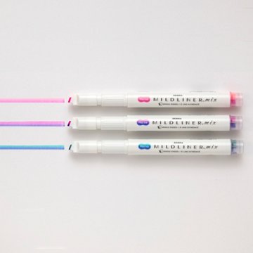 Zebra Mildliner Highlighters - Brights Pink & Purple