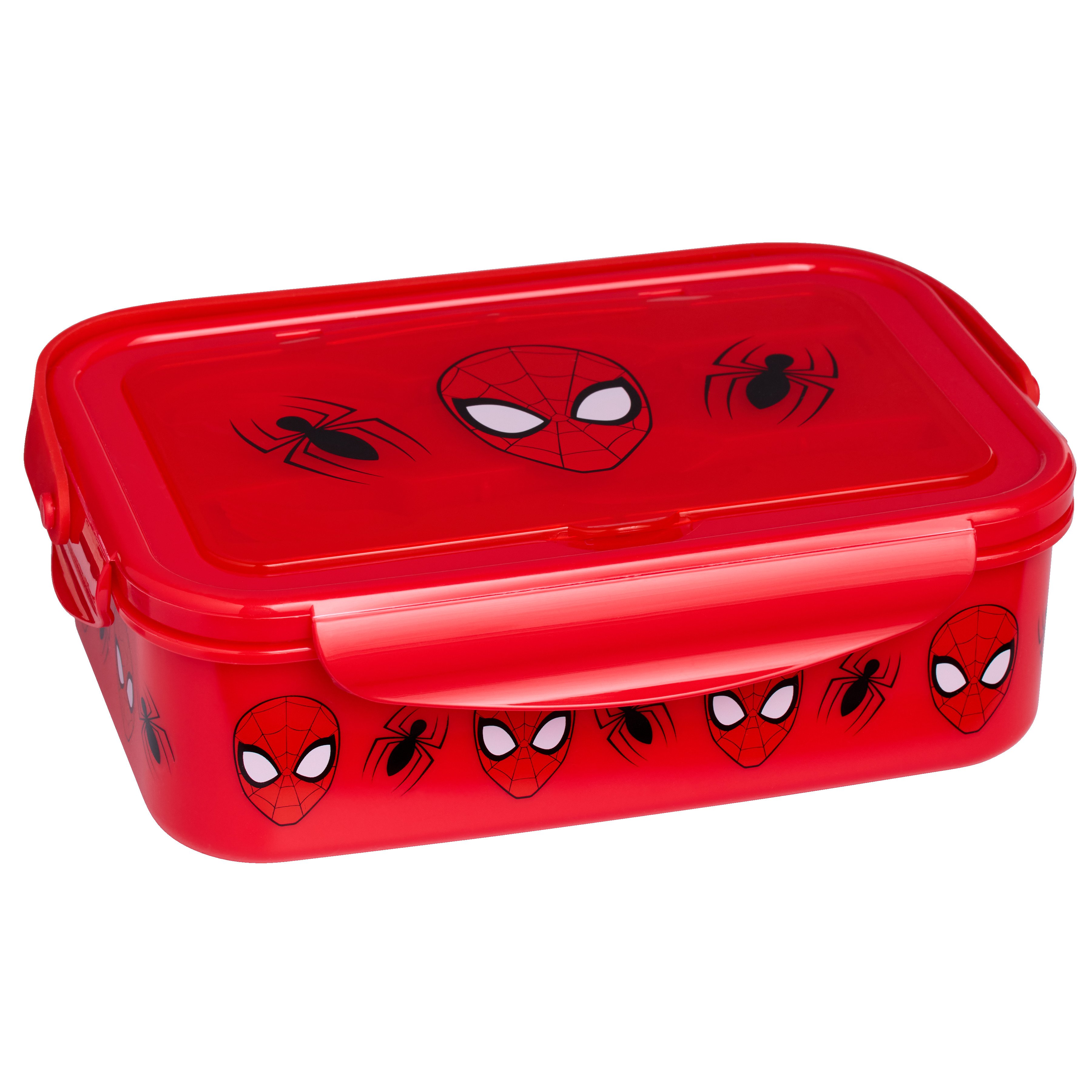 Spiderman 3 Compartment Lunch Kit With Utensils - Shop Lunch boxes at H-E-B