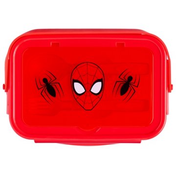 Spiderman 3 Compartment Lunch Kit With Utensils