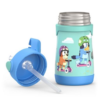 Thermos Stainless Steel Bottle With Straw - Bluey