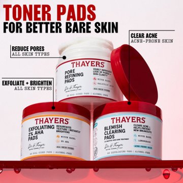 Thayers Exfoliating 2% AHA Pads