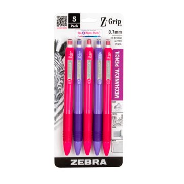 Zebra Z Grip Mechanical Pencil Brights - Pink & Purple