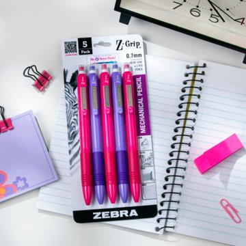 Zebra Z Grip Mechanical Pencil Brights - Pink & Purple