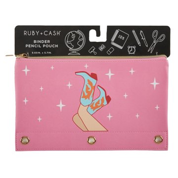Ruby + Cash Printed Boots Pencil Pouch