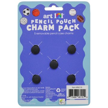 Art 101 Sports Pencil Pouch Charm Pack, 4'' x 5.75''