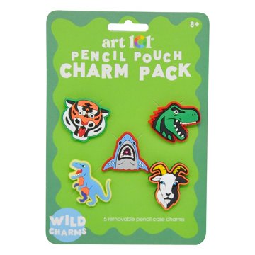 Art 101 Wild Pencil Pouch Charm Pack, 4'' x 5.75''