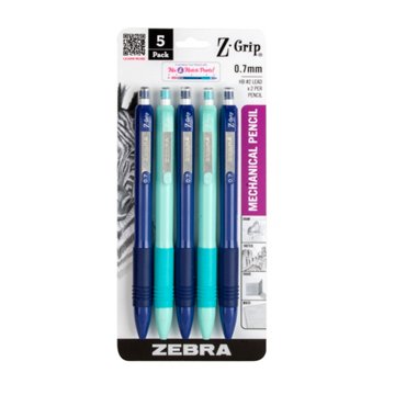 Zebra Z Grip Mechanical Pencil Brights - Navy & Light Blue