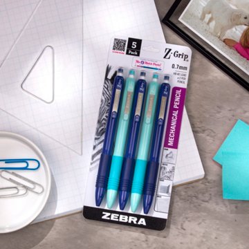 Zebra Z Grip Mechanical Pencil Brights - Navy & Light Blue