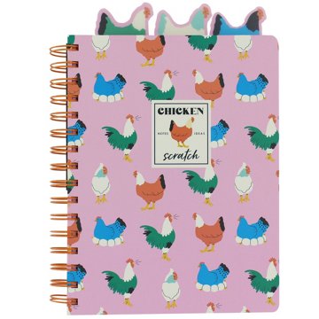 U Style Spiral Journal - Chicken