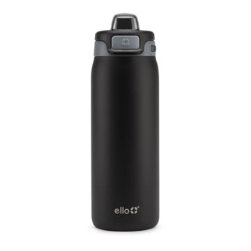 Ello Pop & Fill Kids Water Bottle - Tonal Black