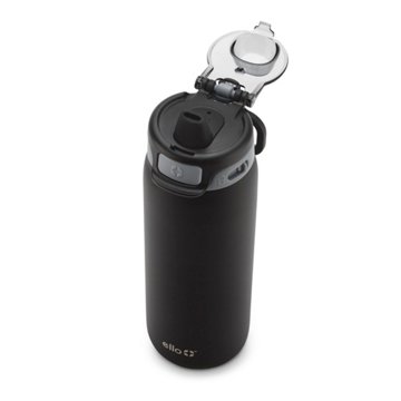 Ello Pop & Fill Kids Water Bottle - Tonal Black