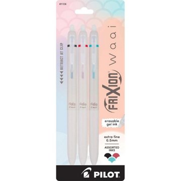 Pilot FriXion Waai Erasable Extra Fine Gel Ink, 3 ct
