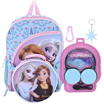 Disney Frozen Backpack With Headphones, 5 pc
