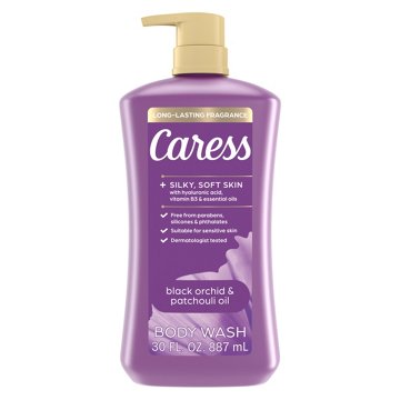 Caress Body Wash - Black Orchid & Patchouli Oil, 30 oz