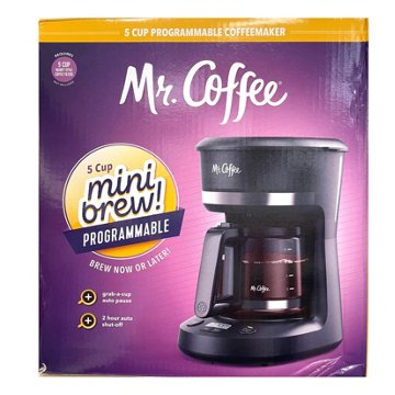 Mr. Coffee Mini Brew Programmable Coffee Maker, 5 cup