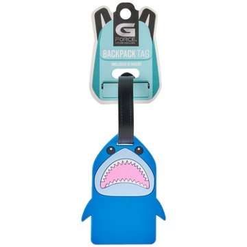 G-FORCE Shark Backpack Tag, 2'' x 3''